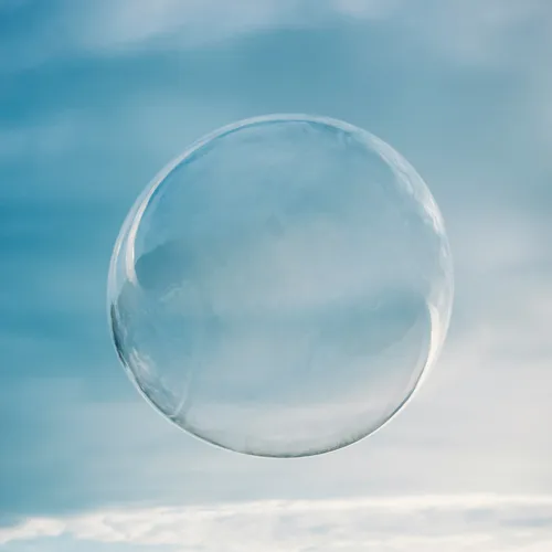 A clear, transparent bubble against the sky — your data rights, in plain sight